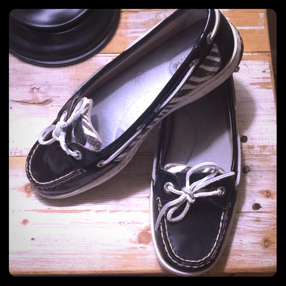 Sperry Shoes- Zebra Print Topsiders